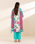 Unstitched Women's Green Lawn 3 Piece Suit